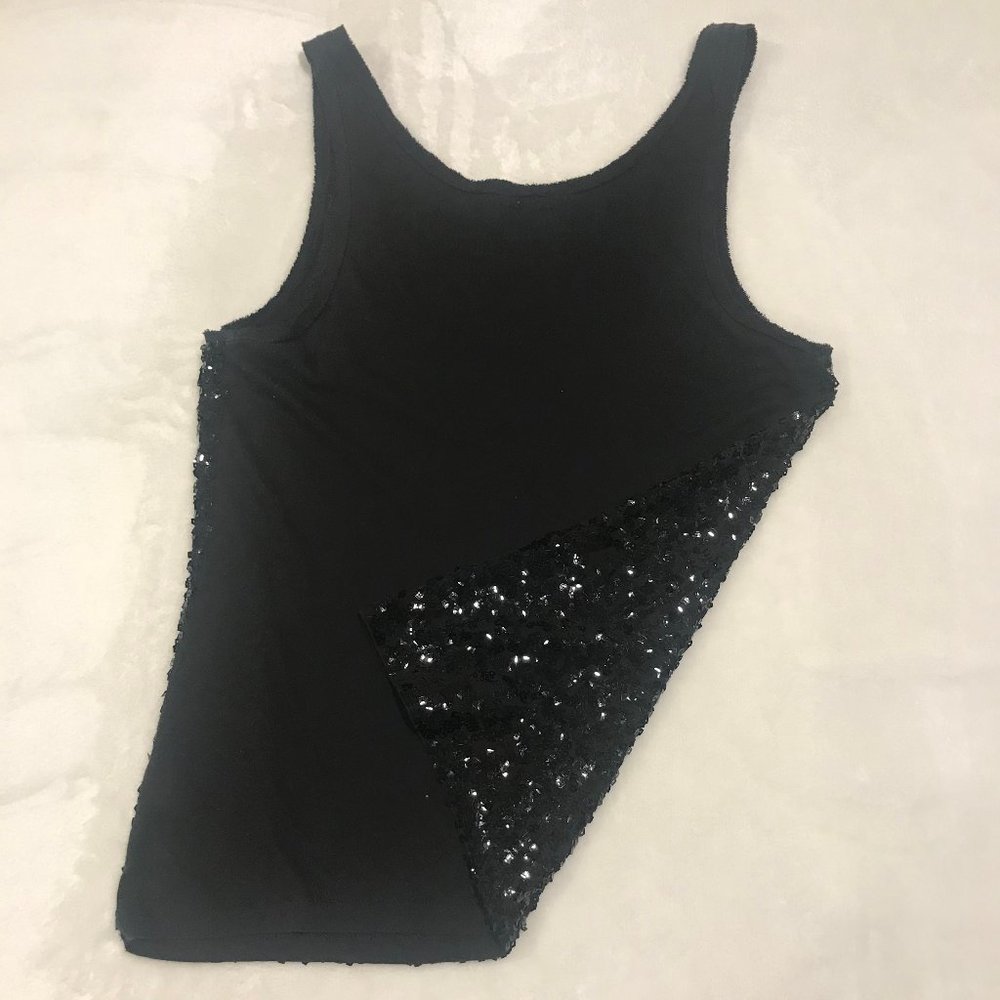 J.Crew Black Festive Sequin Tank Size L - Picture 3 of 8